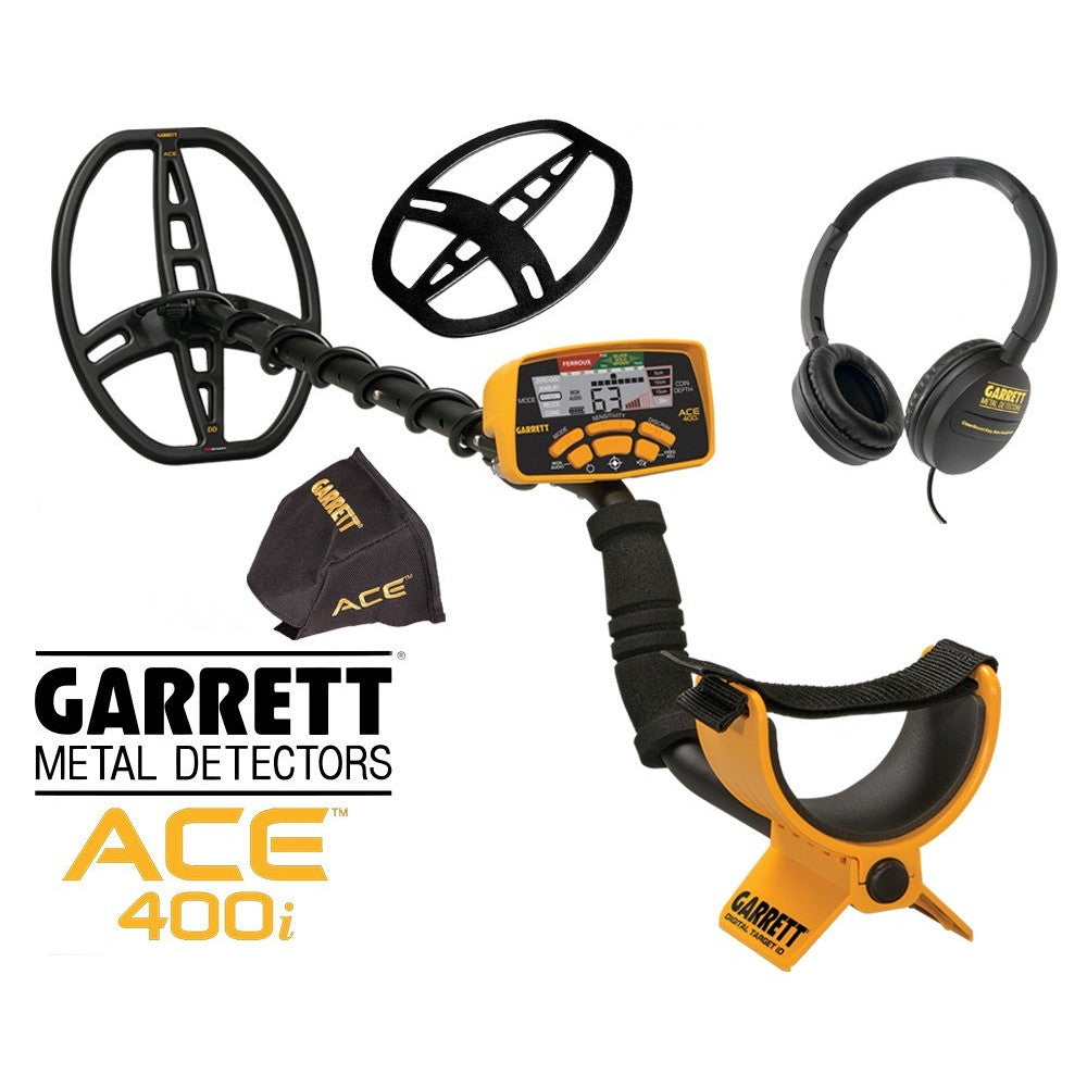 NEW Garrett Ace 400i Metal Detector + Garrett Pro Pointer AT - Complete Treasure Hunting Bundle
