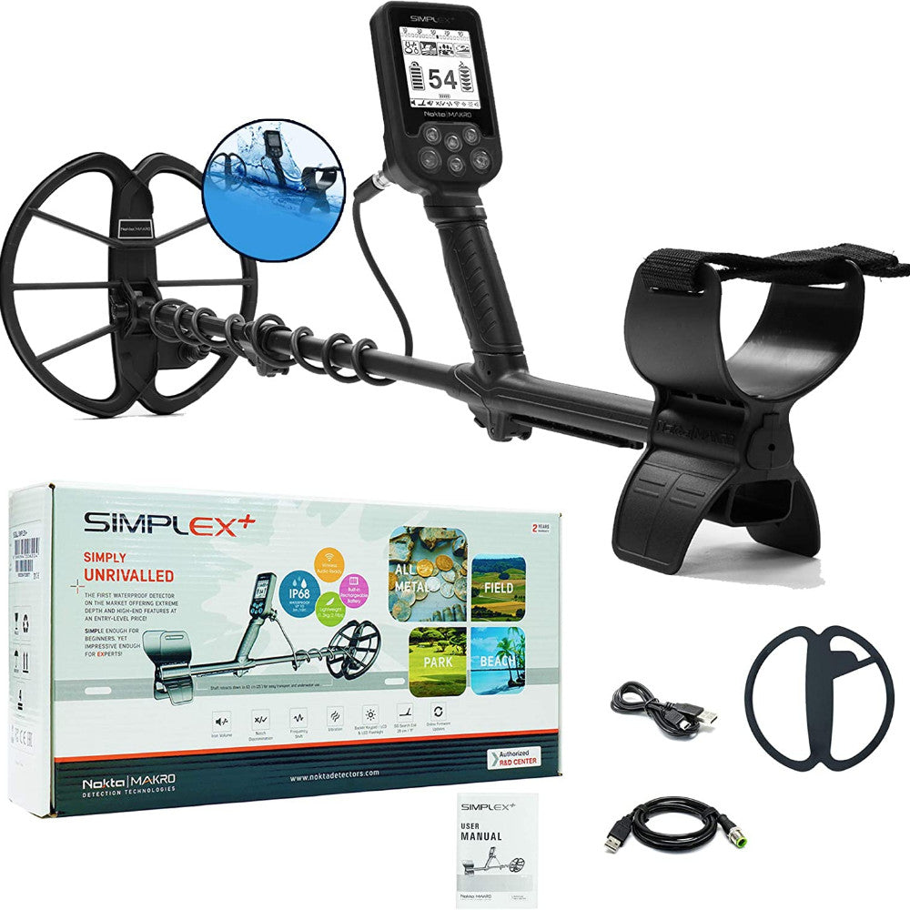 Simplex+ Nokta WaterProof Metal Detector – detectors1